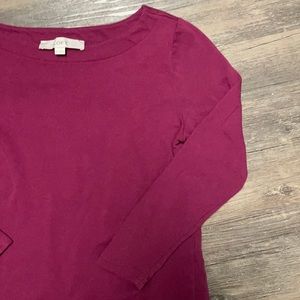 loft | tulip back sweater